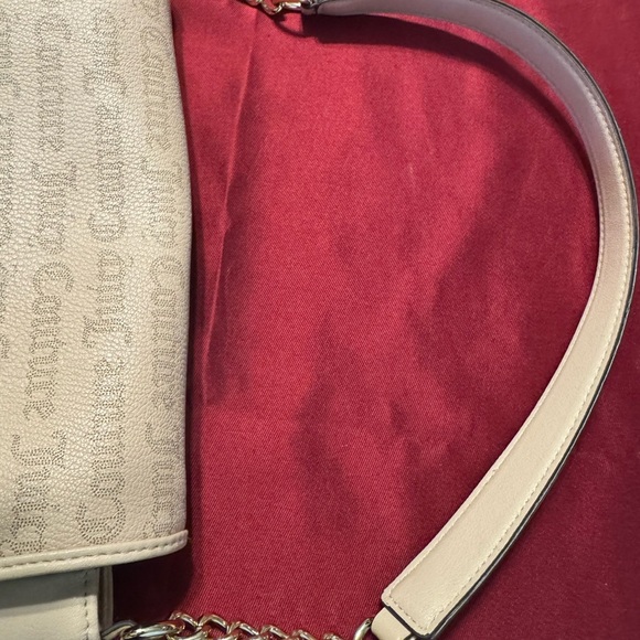 Juicy Couture Brighter Than A Diamond Classic Cream Monogram Shoulder Bag EUC - Picture 3 of 16